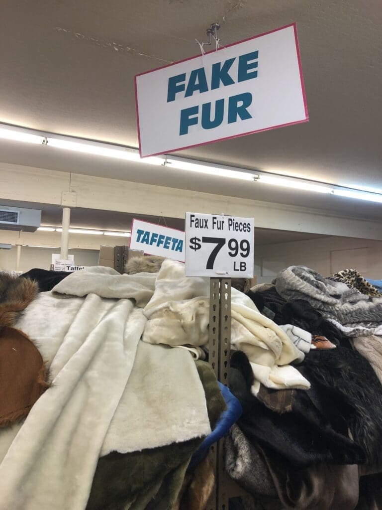 Pile of Faux Fur at Sas Fabrics