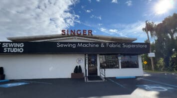 The Sewing Studio Fabric Superstore signage front